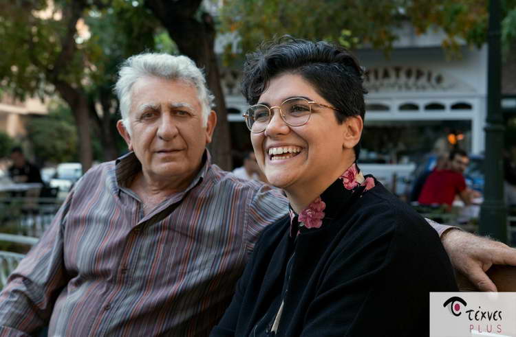 Ο Αλέξανδρος Μυλωνάς και η Μαρία Ξανθοπουλίδου μιλούν και φωτογραφίζονται στο Texnes-plus